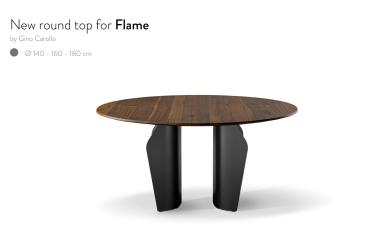 Обеденный стол с круглой столешницей Flame от фабрики Bonaldoimage 1