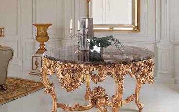 Обеденный круглый стол Cappellini Intagli - Classical Chic 380image 1