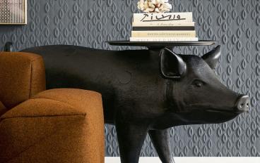 Столик в форме свинки черного цвета Moooi - Pig Table image 1