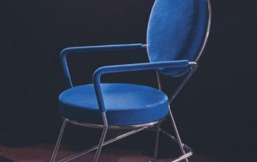 Стул с тонкими подлокотниками в ткани Moroso - Double Zero image 1