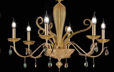 Люстра на 6 ламп Macrame L6 фабрики Euroluce - Eleganceimage 1