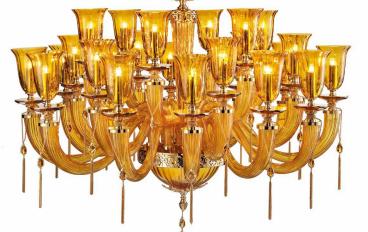 Люстра трехъярусная Julienne Amber L12+6+6 фабрики Euroluce - Eleganceimage 1