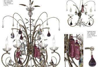 Люстра Tredici Design - Murano Fruit 1329 6 CRA