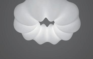 Подвесной светильник из белого технополимера Artemide - Nuboliimage 1