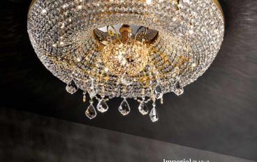 Потолочный светильникImperial PL12+3 от Masiero Atelier Chandeliers с подвесами из хрусталя и кристаллов Сваровскиimage 1