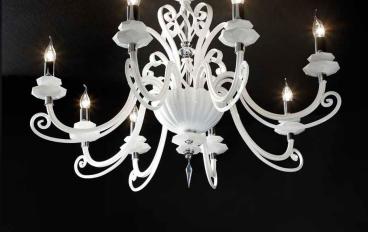 Потолочная люстра Alicante White S8 фабрики Euroluce - Eleganceimage 1