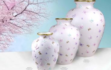 Вазы из фарфора Butterfly 0004803-555 - 0004802-555 - 0004801-555 Villari Porcelain & Home