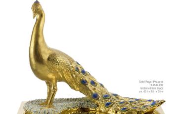 Статуэтка Gold Royal Peacock 16.4502.907 от фабрики Villari  image 1