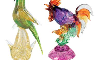 Цветные статуэтки птиц Arte di Murano Objects 5447 - 5484