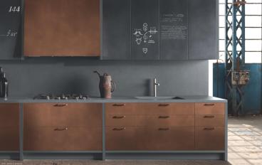 Кухня с фасадами из меди Aster Cucine - Factory Composizione N°8image 1