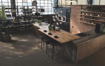 Кухня в цвете натурального дерева Aster Cucine - Factory Composizione N°6image 1