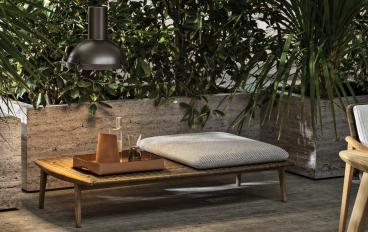 Банкетка с одной подушкой Fynn Outdoor от фабрики Minotti image 1