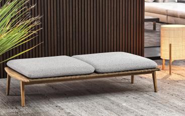 Банкетка с двумя подушками Fynn Outdoor от фабрики Minotti image 1