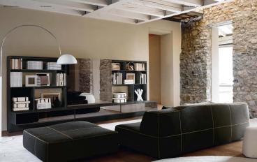 Модульный диван и большой квадратный пуф B&B Italia - Bend-Sofa image 1